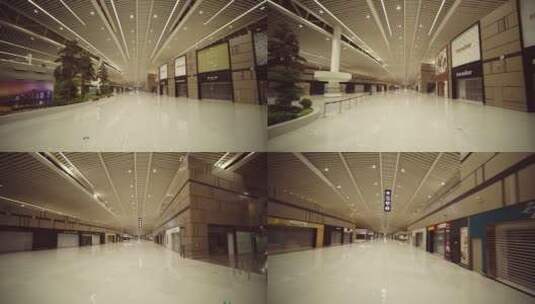 胶东机场内部空镜高清在线视频素材下载