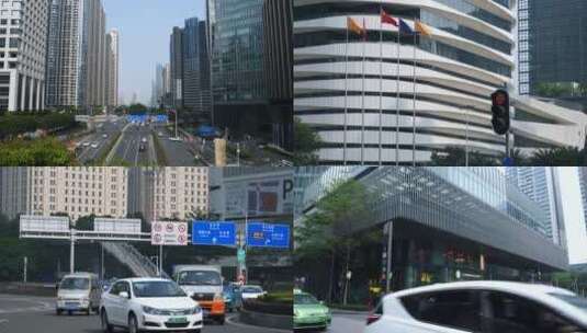 广州城市道路交通灯红绿灯4k视频素材高清在线视频素材下载