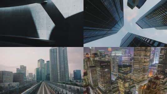 城市宣传片光影建筑概念素材合集高清在线视频素材下载
