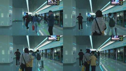 杭州火车西站地铁站高清在线视频素材下载