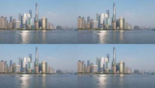 上海陆家嘴建筑群高清在线视频素材下载