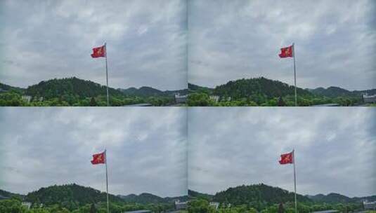 【正版素材】红四军军旗高清在线视频素材下载