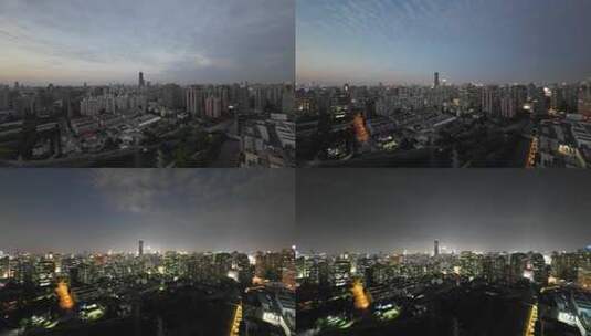 上海徐汇区清晨延时风光高清在线视频素材下载