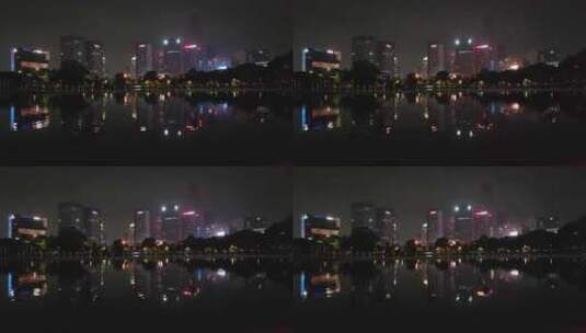 台州夜景航拍空镜高清在线视频素材下载