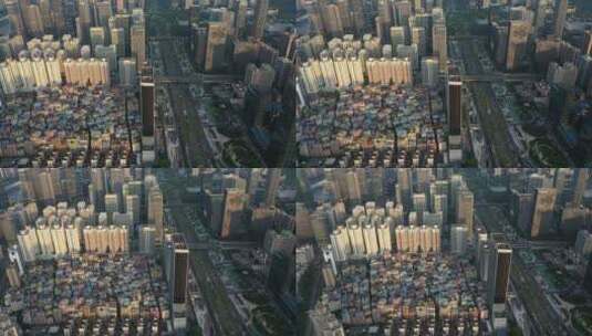 【精品】深圳城市高楼摩天大楼建筑航拍高清在线视频素材下载