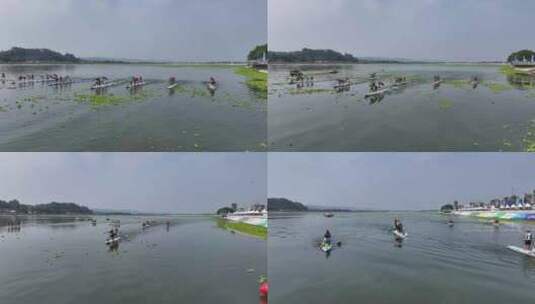 青神岷江段国际桨板赛 (28)高清在线视频素材下载