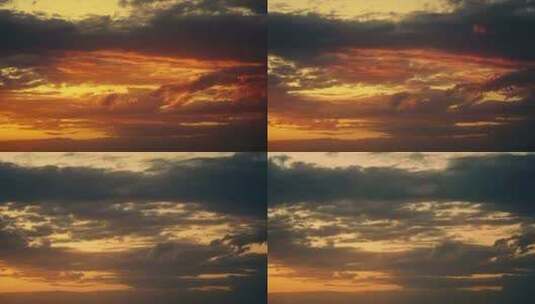 日落时红色的天空高清在线视频素材下载