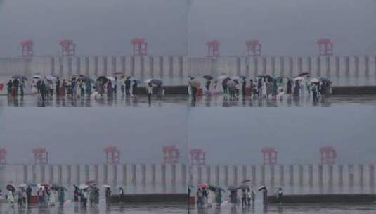 湖北宜昌三峡大坝围观地拍高清在线视频素材下载