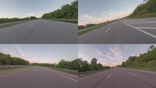 高速公路上行驶的车辆高清在线视频素材下载