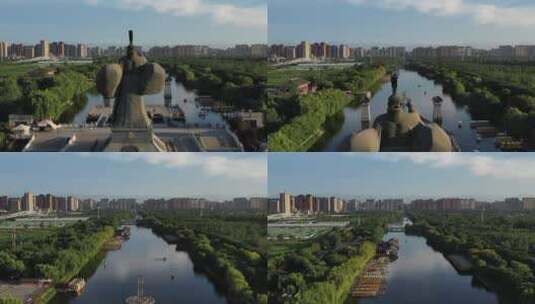 4K西安城市地标航拍视频素材高清在线视频素材下载