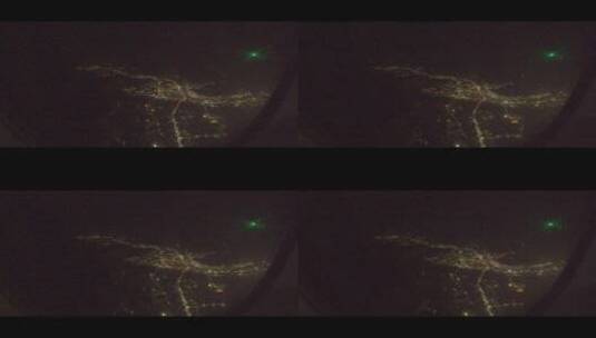 夜间飞机座舱视角4k 60fps高清在线视频素材下载