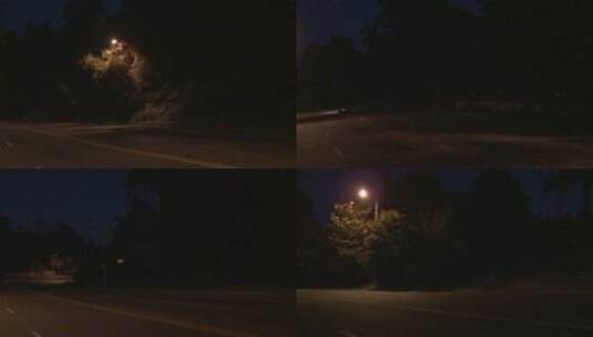 夜晚行驶在公路上高清在线视频素材下载