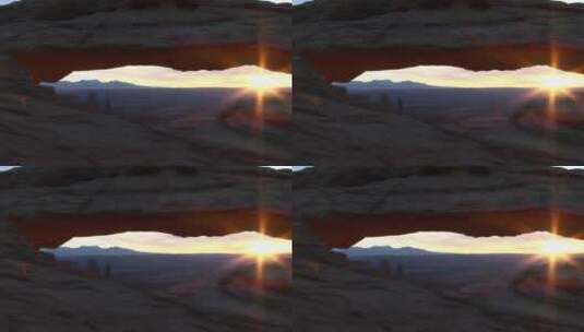 国家公园的梅萨拱门高清在线视频素材下载