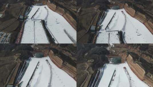 雪场赛道高清在线视频素材下载