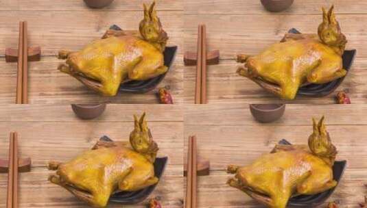 烤乳鸽家常美食4k视频高清在线视频素材下载