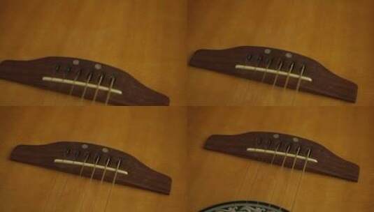 木制吉他架高清在线视频素材下载