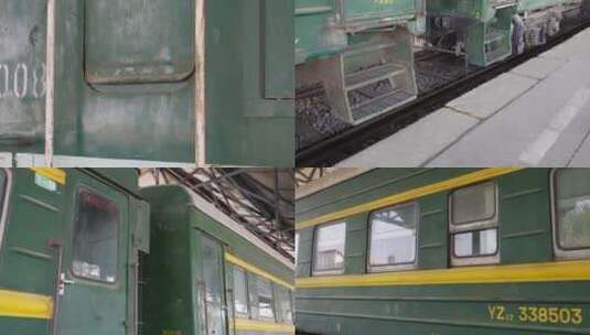 【镜头合集】火车老式列车各部分特写高清在线视频素材下载