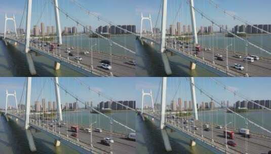 长沙三汊矶大桥7高清在线视频素材下载