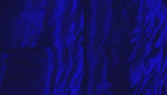 蓝色系丝绸织物飘动 (3)高清在线视频素材下载