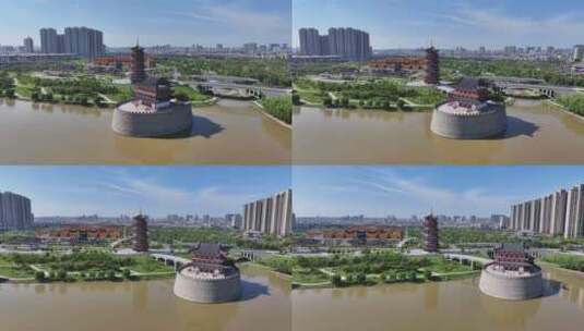 隋唐大运河博物馆高清在线视频素材下载
