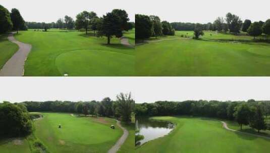 4K航拍高尔夫球场02高清在线视频素材下载