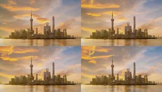 上海外滩东方明珠延时拍摄高清在线视频素材下载