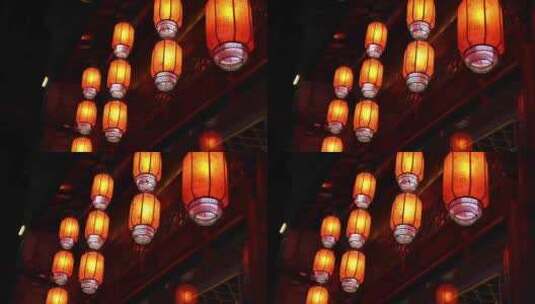 春节花灯灯彩中国灯笼高清在线视频素材下载