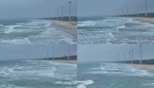 海南海岸风光航拍高清在线视频素材下载