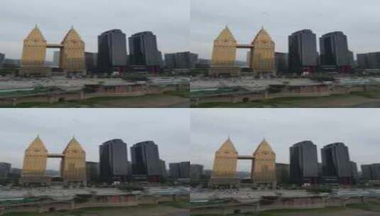 重庆双塔航拍高清在线视频素材下载