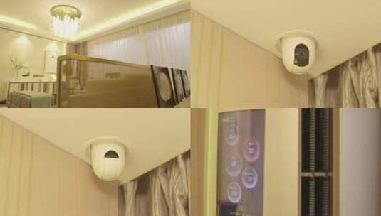 高级感镜头智能家居开灯监控空气净化高清在线视频素材下载