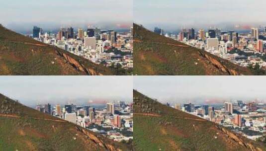 山，建筑物，城市，开普敦高清在线视频素材下载