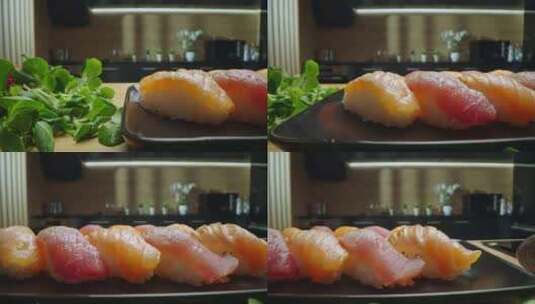 Nigiri，日本料理，厨房高清在线视频素材下载