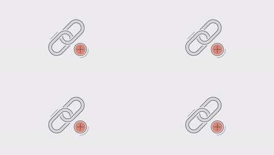 链接图标动画高清在线视频素材下载
