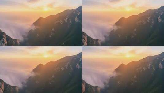 「有版权」航拍四季的河南嵩山4K高清在线视频素材下载