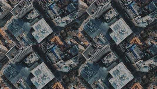 浦西外滩俯拍高清在线视频素材下载