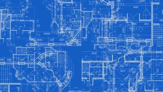 蓝图循环蓝色高清在线视频素材下载