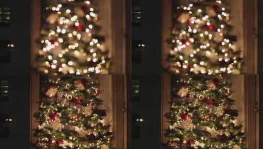 实拍圣诞树高清在线视频素材下载