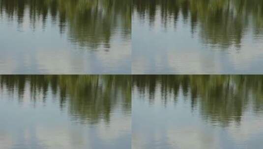 水中倒影的特写镜头高清在线视频素材下载