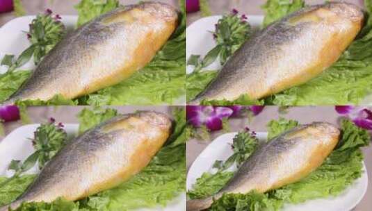 海鲜大黄花鱼 (1)高清在线视频素材下载