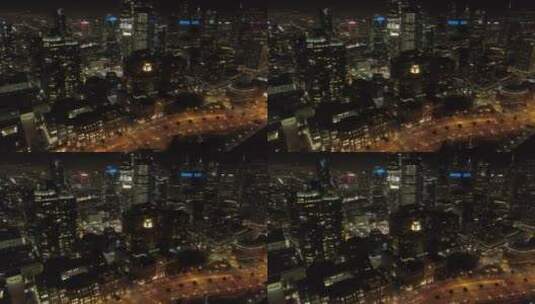 城市住宅区夜景高清在线视频素材下载