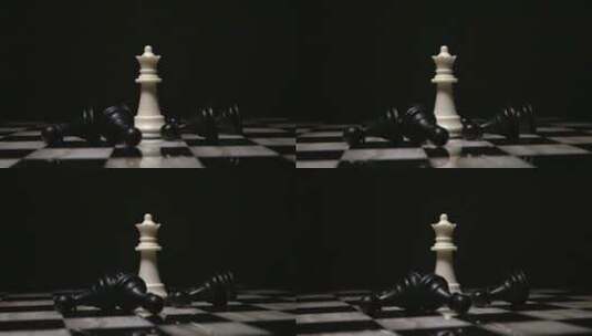 国际象棋棋子高清在线视频素材下载