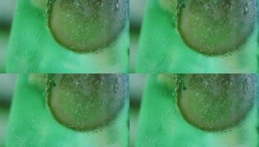 柠檬气泡水特写镜头高清在线视频素材下载
