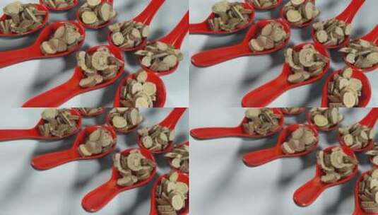 白底甘草片高清在线视频素材下载