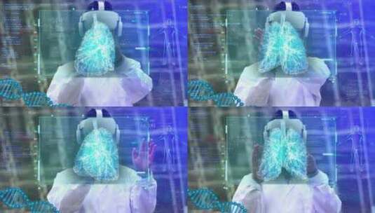 vr虚拟现实智慧医疗科技高清在线视频素材下载
