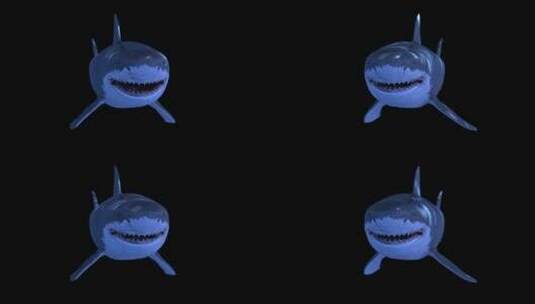 影视级三维鲨鱼水底动画合成特效 (2)高清在线视频素材下载