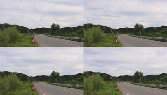 东北农村公路延时4K高清在线视频素材下载