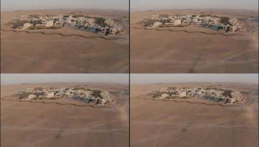 阿联酋阿布扎比沙漠酒店日出14高清在线视频素材下载