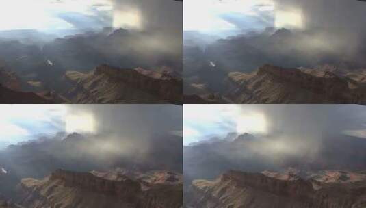 亚利桑那州大峡谷的暴雨高清在线视频素材下载