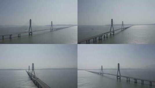 都昌鄱阳湖大桥高清在线视频素材下载