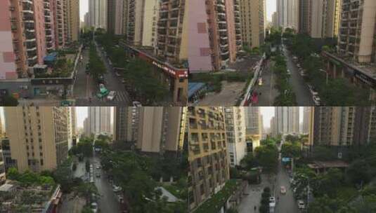 【4K】武汉武昌杨园林茂路航拍高清在线视频素材下载